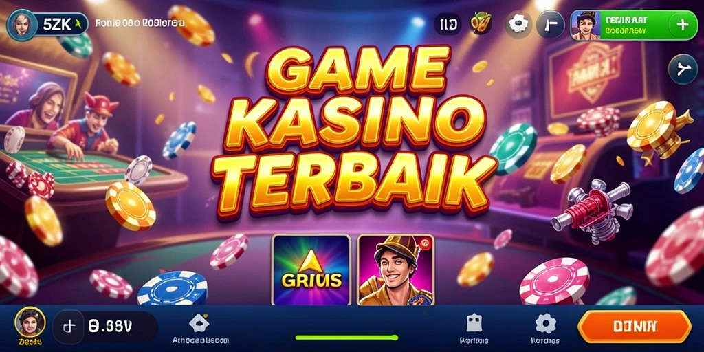 Screenshot gameplay 5ZK yang menampilkan pengalaman Kasino yang mendebarkan.