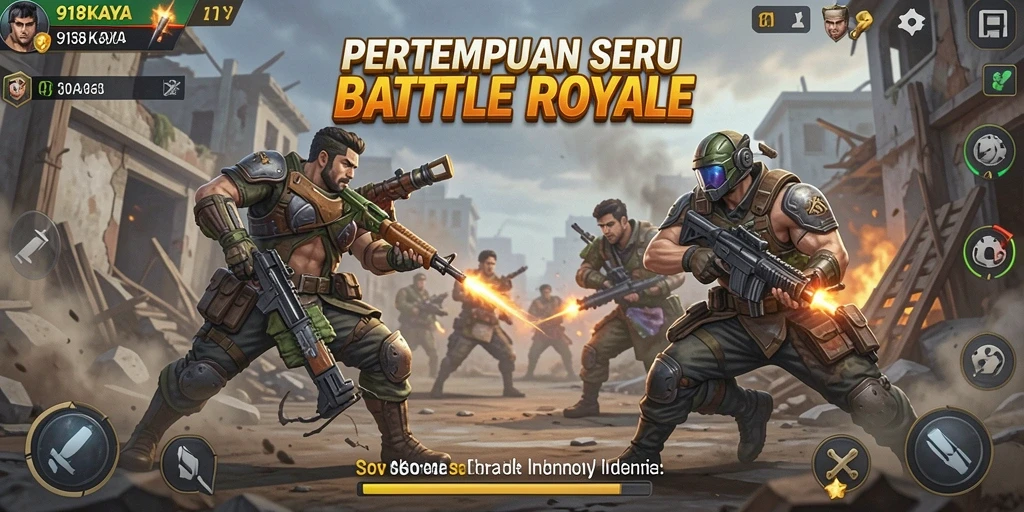 Tampilan gameplay seru di arena pertempuran 918KAYA.