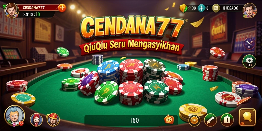 Screenshot CENDANA777 menampilkan keseruan gameplay QiuQiu.