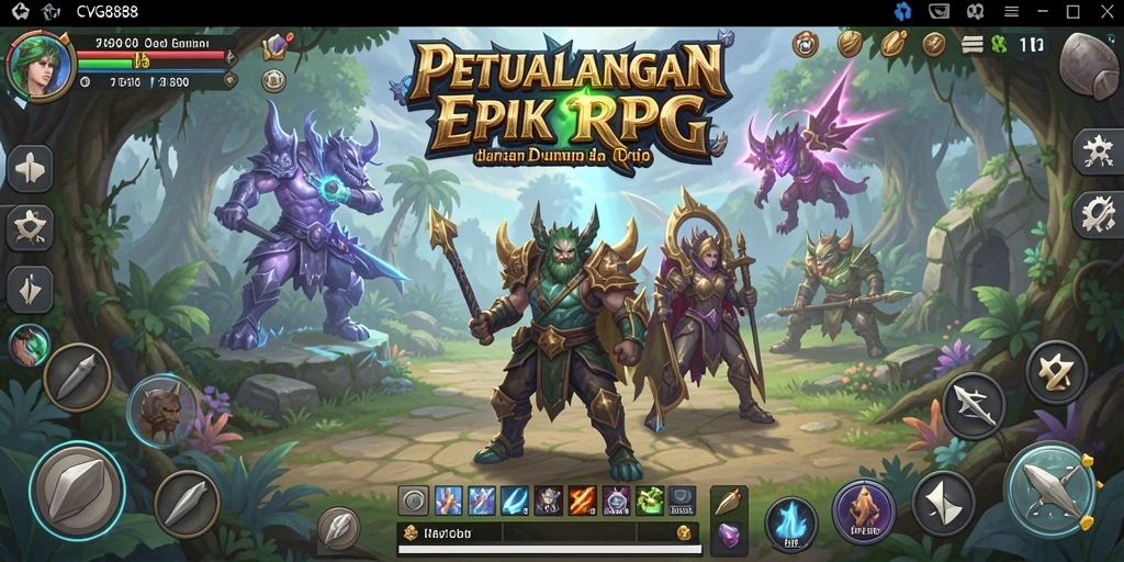 Gameplay seru dengan karakter dan petualangan menakjubkan.