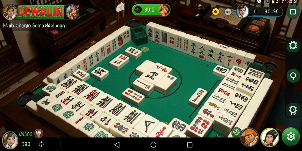Gameplay Mahjong yang seru dan menantang di DEWALIN.
