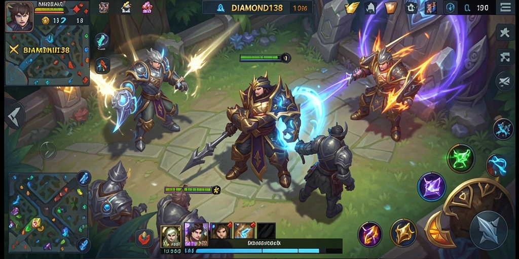 Tampilan gameplay seru dari DIAMOND138 saat pertarungan sengit.