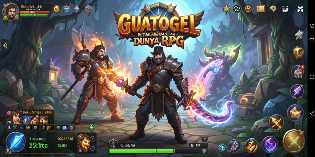 Gameplay seru GUATOGEL dengan aksi RPG mendebarkan.