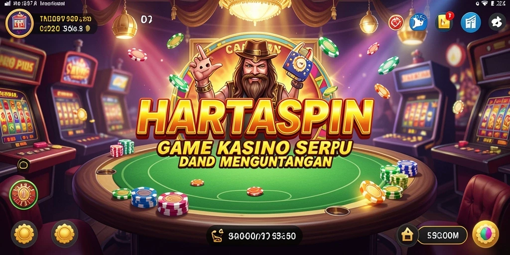 Gameplay menarik HARTASPIN menunjukkan keseruan bermain Kasino.