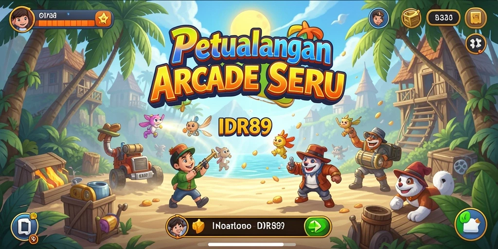 Screenshot menunjukkan aksi seru dalam permainan Arcade IDR89.