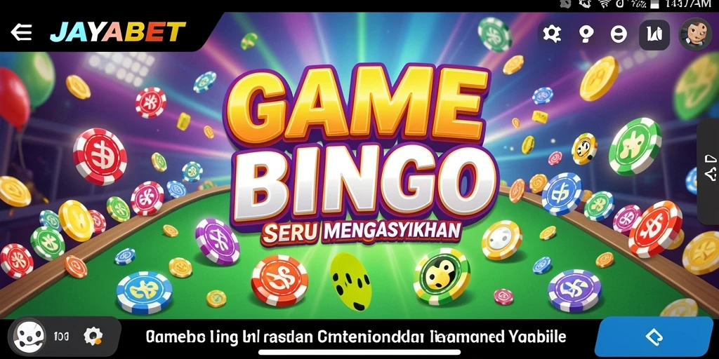 Screenshot JAYABET menampilkan keseruan permainan Bingo.