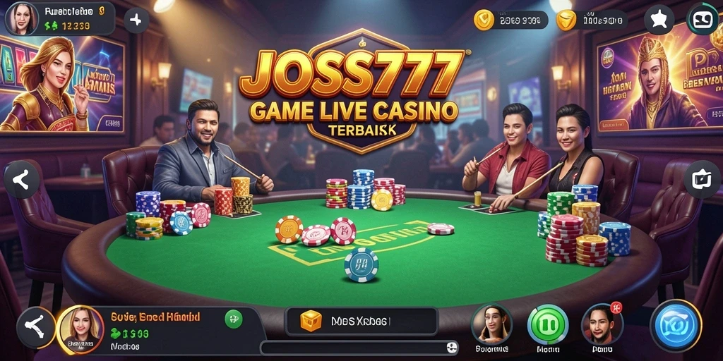 Tampilan menarik dari gameplay Live Casino JOSS777 dengan dealer profesional.