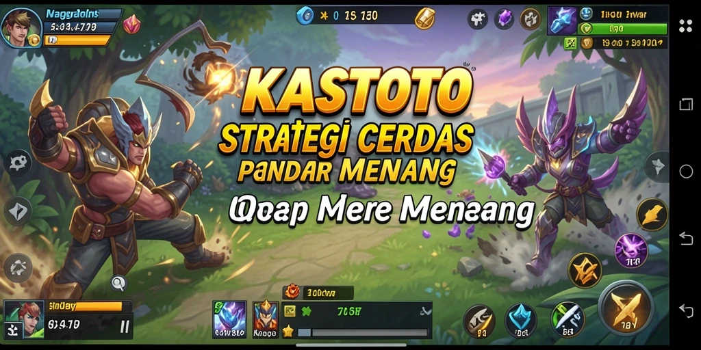 Tampilan gameplay KASTOTO yang mendebarkan dalam pertempuran strategis.