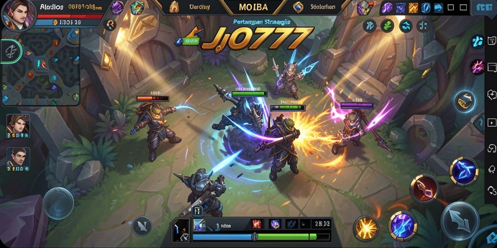 Gambaran permainan MOBA yang intens dan menarik dalam LJO777.