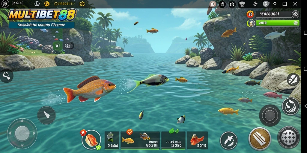 Tampilan gameplay memancing yang menarik dalam MULTIBET88.
