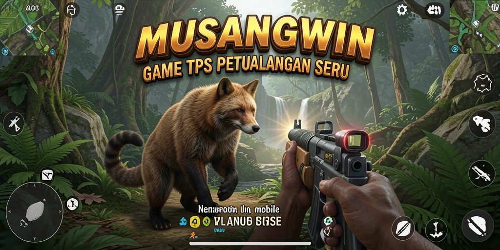 Tampilan gameplay MUSANGWIN yang menegangkan dan penuh aksi.