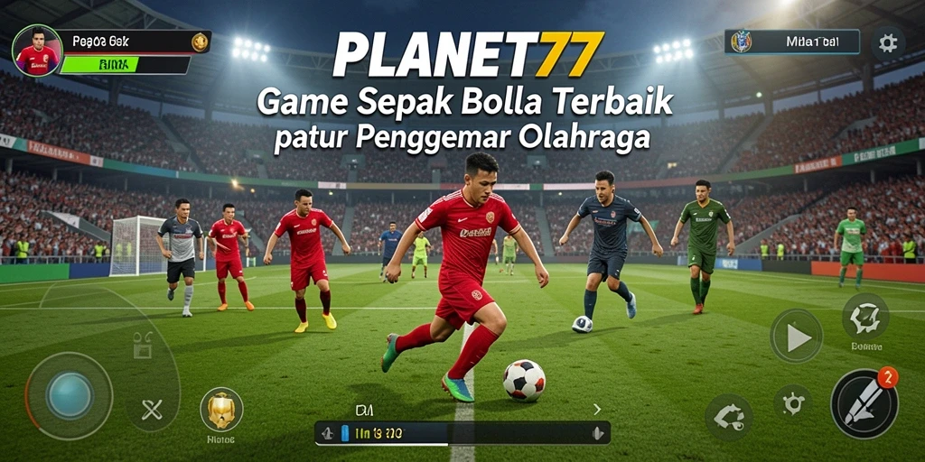 Tampilkan gameplay seru di lapangan sepak bola.