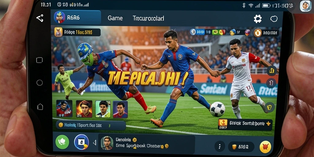 Tampilan utama R6R6 menampilkan berbagai pilihan taruhan olahraga.