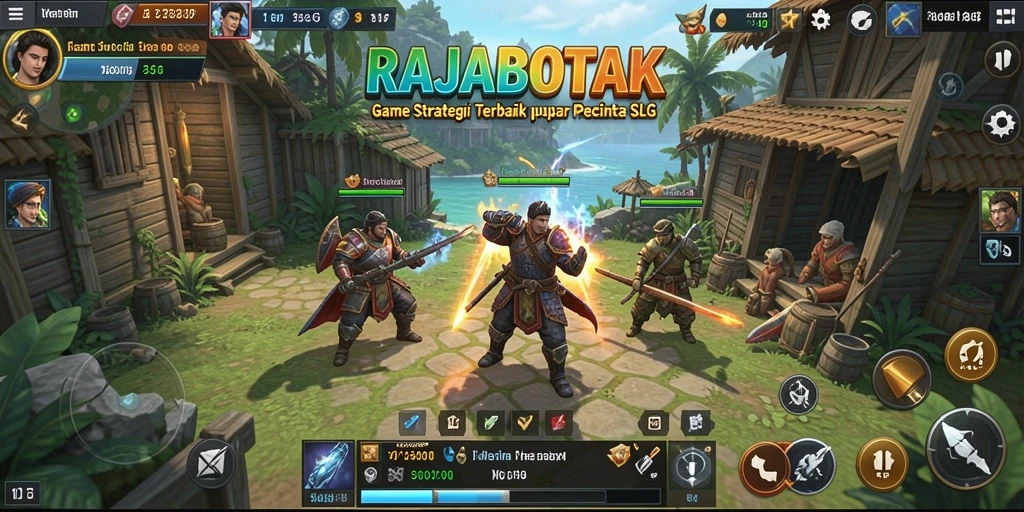 Screenshot gameplay RAJABOTAK yang menampilkan aksi strategi seru.