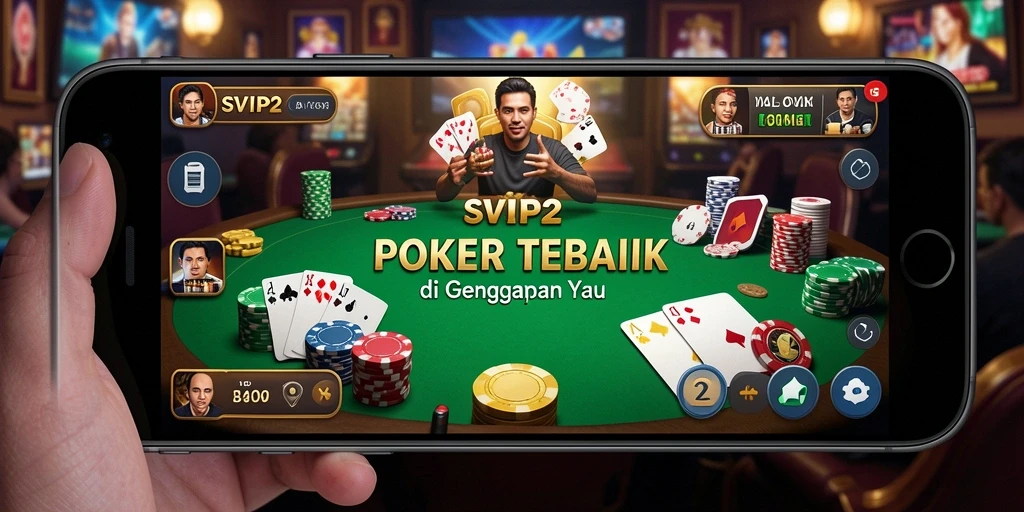 Tampilan gameplay seru dari SVIP2 dengan fitur poker menarik.